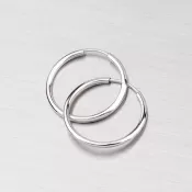 Krúžky z bieleho zlata 15 mm 12-069