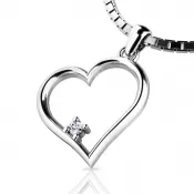 Zlatý prívesok srdca 10875-B-ZIR