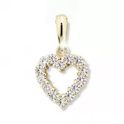 Srdce so zirkónmi DZ0020Y