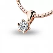 Zlatý prívesok z ružového zlata 10887-CV-ZIR