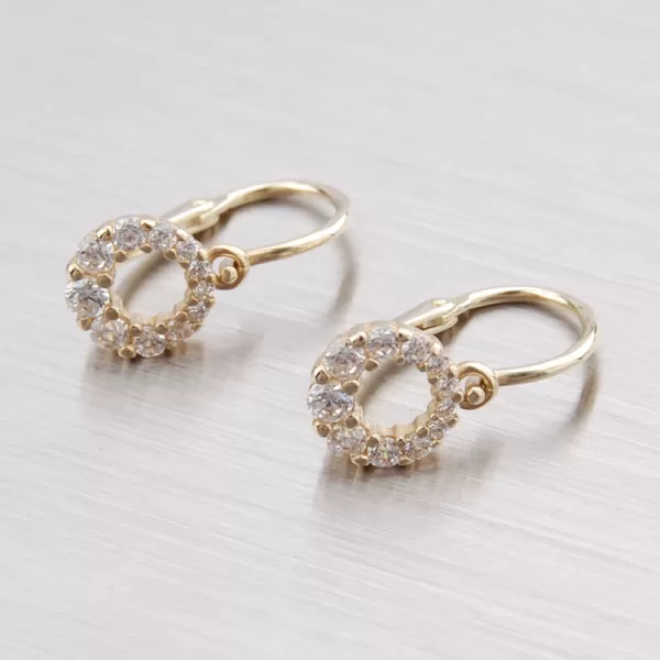 Detské náušničky zo žltého zlata 52DN-2154ZB