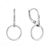 Strieborné náušnice visiaci krúžok 11539.1