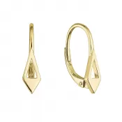 Pozlátené strieborné náušnice 61024