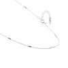 Strieborný náhrdelník s prvkami rozloženými dookola retiazky 62019