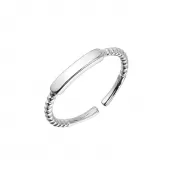 Strieborný prsteň vzorovaný 65005 UNI