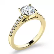 Dámsky prsteň žlté zlato 585/1000 prírodný diamant 1.04 ct G/SI 10960-ZL-DIA