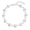 Strieborný náramok s riečnymi perlami po obvode 23025.1