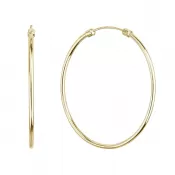 Pozlátené strieborné náušnice kruhy 61008