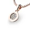 Prívesok z ružového zlata s diamantmi 10904-CV-DIA