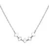 Strieborný náhrdelník štvorčeky 62015