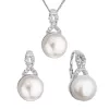 Pearl set s perlou bielej rieky a zirkónmi 29082.1