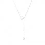 Strieborný náhrdelník s shell perličkami 12103.1