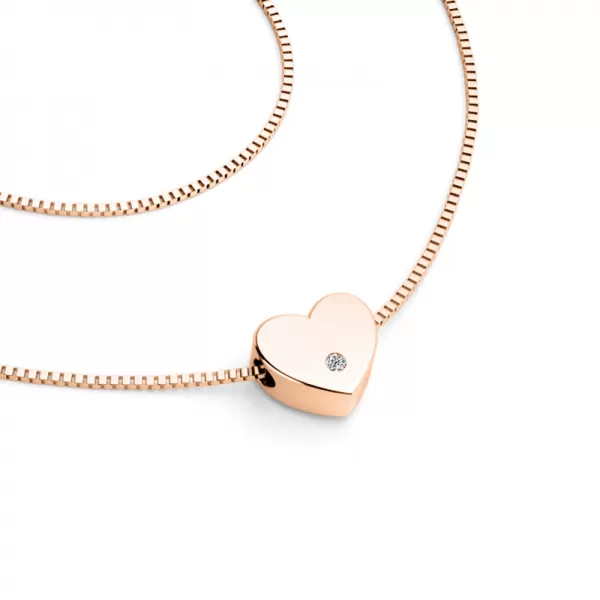 Náhrdelník srdca s diamantom 10979-NH01-in-dia