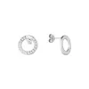 Strieborné náušnice okrúhle so zirkónmi 11551.1 crystal