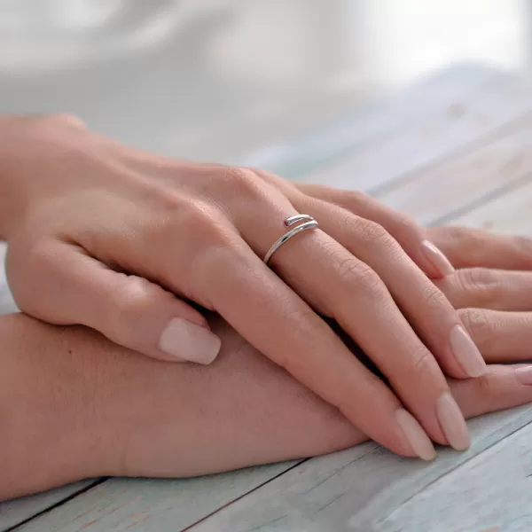 Strieborný prsteň s ružovým zirkónom 15010.3 UNI fuchsia