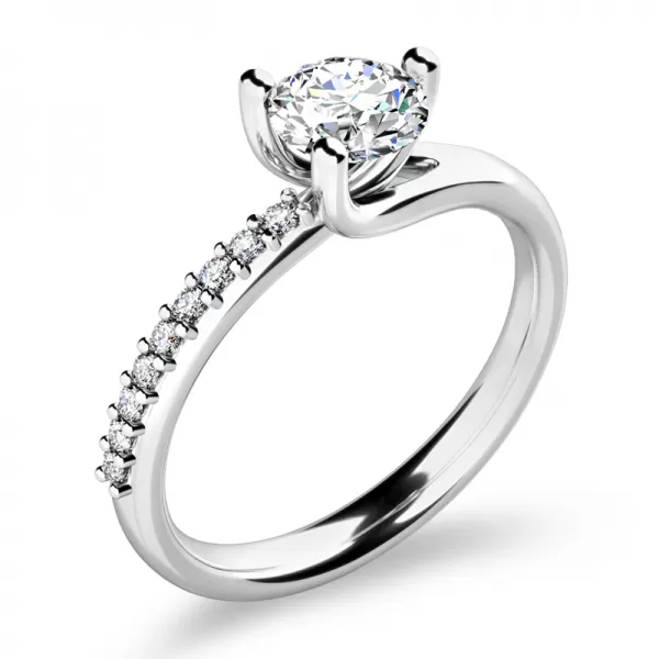 Zásnubný prsteň so zirkónmi ZP-10964-B-ZIR