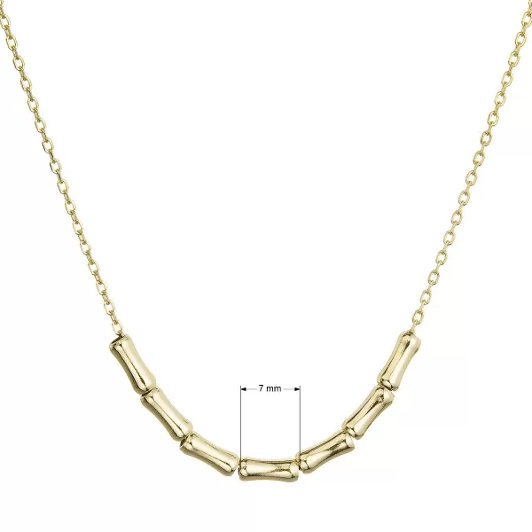 Pozlátený strieborný náhrdelník s obdĺžnikmi 62011