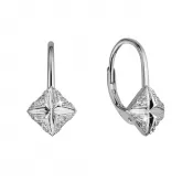 Strieborné náušnice so zirkónmi 11516.1 crystal