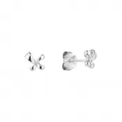 Strieborné mašličkové náušnice 61043