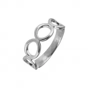 Strieborný prsteň okrúhle očká 65009 UNI