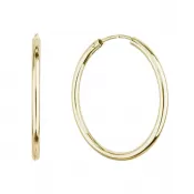Pozlátené strieborné náušnice kruhy 61004