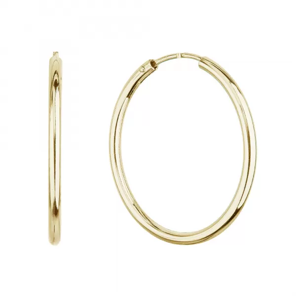 Pozlátené strieborné náušnice kruhy 61004