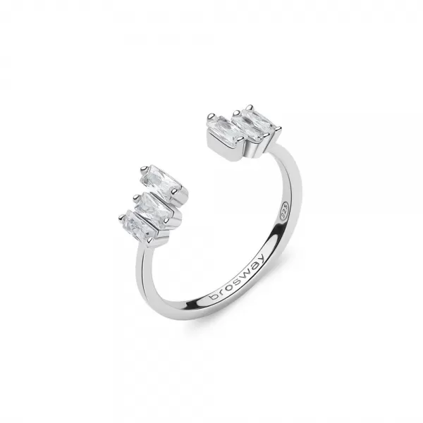 Prsteň Brosway Fancy Infinite White FIW17