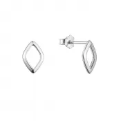 Strieborné náušnice geometrický tvar 61039