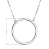Strieborný náhrdelník s krúžkom 62027