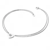 Srdcový náramok a diamanty 10874-NR02-B