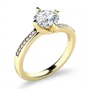 Dámsky prsteň žlté zlato 585/1000 prírodný diamant 1.077 ct 10963-ZL-DIA
