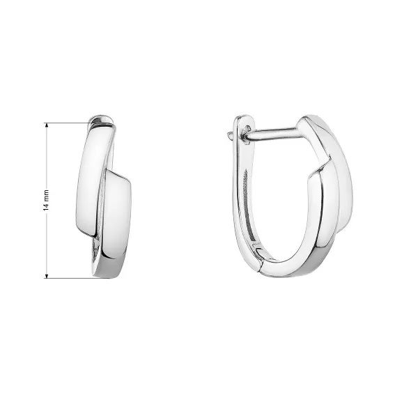 Strieborné náušnice kruhy 61019