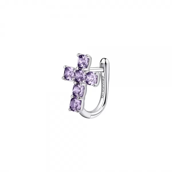 Single náušnice Brosway Fancy Magic Purple