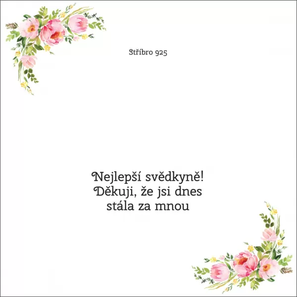 Najlepšia svedkyňa! Ďakujem, že si dnes stála za mnou - OB14