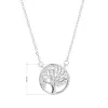 Strieborný náhrdelník strom života so zirkónmi 12097.1 crystal