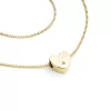 Náhrdelník srdca s diamantom 10979-NH01-ZL-DIA
