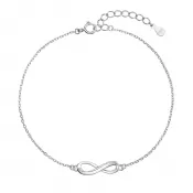Strieborný náramok nekonečno 63010
