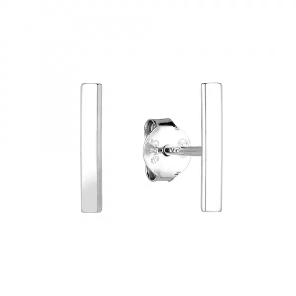 Strieborné náušnice kôstky obdĺžniky 61063