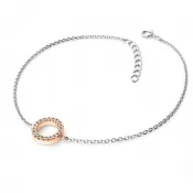 Náramok s prsteňom vysadeným s diamantmi 10981-NR01-BCV