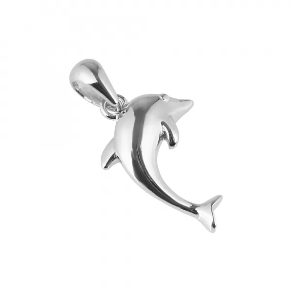 Strieborný prívesok delfínok 64019