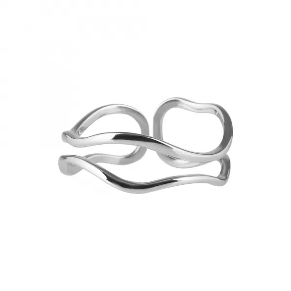 Strieborný prsteň dvojitý 65012 UNI