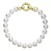 Perlový náramok z pravých riečnych perál biely 23003.1