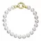 Perlový náramok z pravých riečnych perál biely 23003.1
