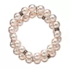 Perlový náramok dvojradový ružový 33065.3 rose