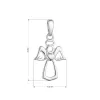 Strieborný prívesok anjel 64006