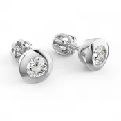 Zlaté náušnice s diamantmi 0,50 ct 10976-B-DIA