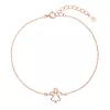 Pozlátený strieborný ROSE náramok anjelik so zirkónmi 13028.1 crystal
