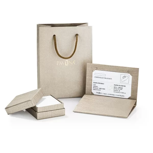 Zlatý 14 karátový náhrdelník s bielou riečnou perlou a briliantmi 92PB00051