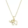 Pozlátený strieborný náhrdelník slon 62012