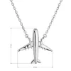 Strieborný náhrdelník lietadlo 62032